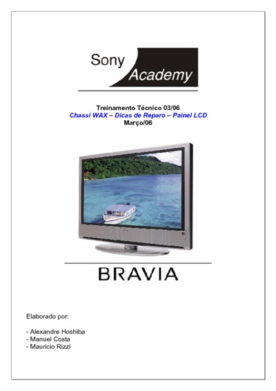 Sony Dicas TV Chassis WAX