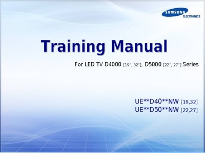 Samsung LED TV Training