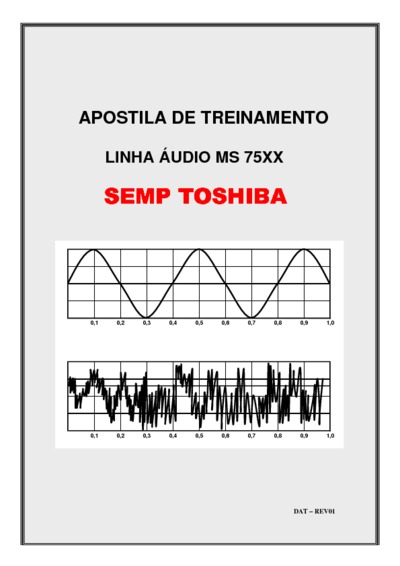 Toshiba Treinamento Audio Linha 75xx