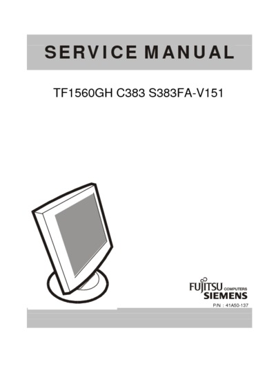 Fujitsu siemens TF1560GH C383 S383FA-V151