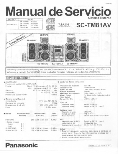 Panasonic SC-TM81AV