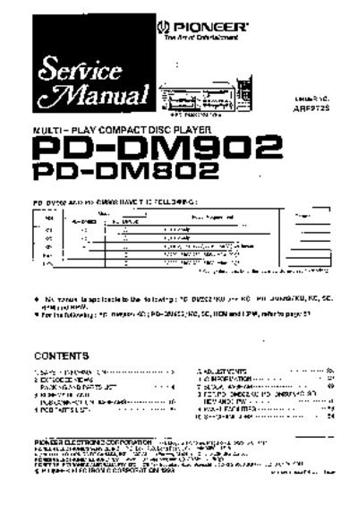 PIONEER, PD-DM902