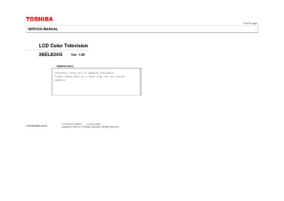 Toshiba 26EL834G LCD