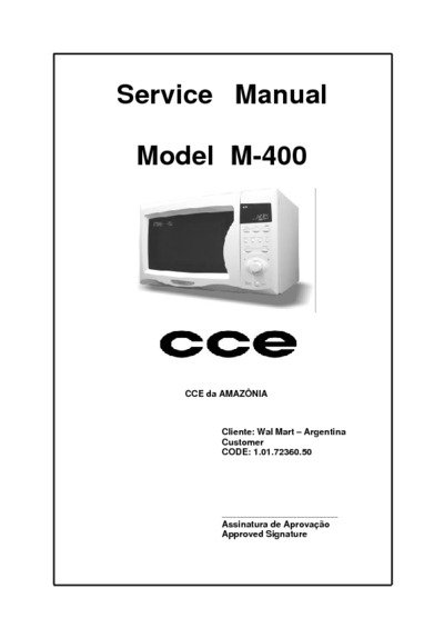 CCE M-400 Microwave