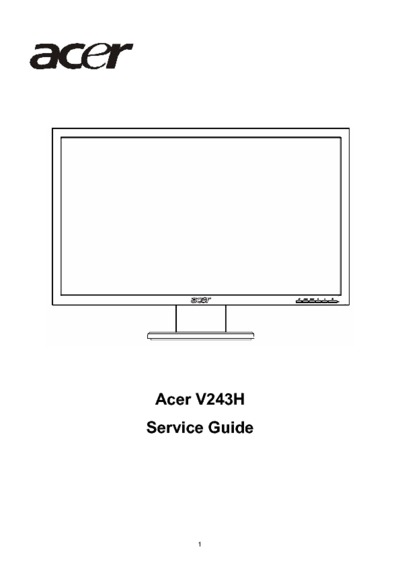 Acer SG V243H 20090427 monitor