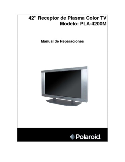 Polaroid PDP TV PLA4200M