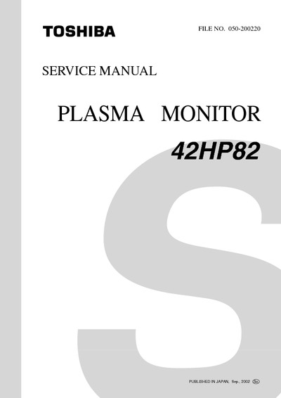 Toshiba Plasma PDP 42HP82
