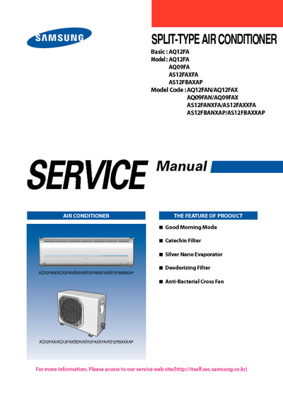 Samsung AQ09 12 FAN Service Manual