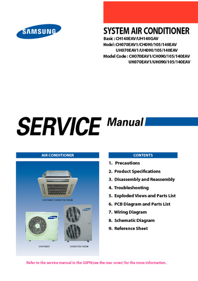Samsung CH070 090 105 140 EAV1 Service Manual