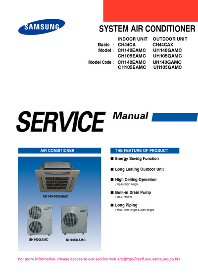 Samsung CH105 140 EAMC Service Manual
