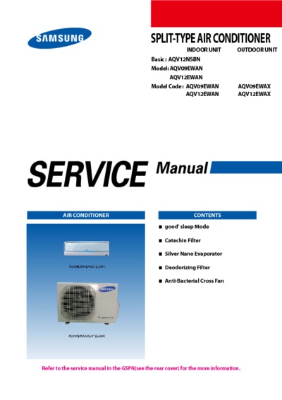 Samsung AQV09 12 EWAN Service Manual