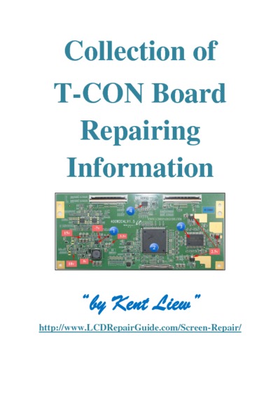 T-CON Board Repairing Information Kent Liew