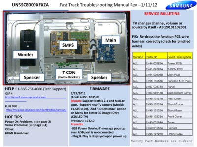 Samsung UN55C8000XFXZA fast track guide