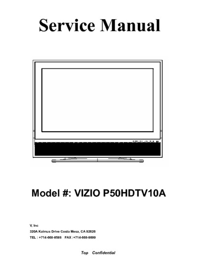 Vizio P50HDTV10A