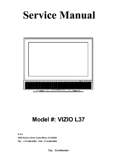 Vizio L37 service manual