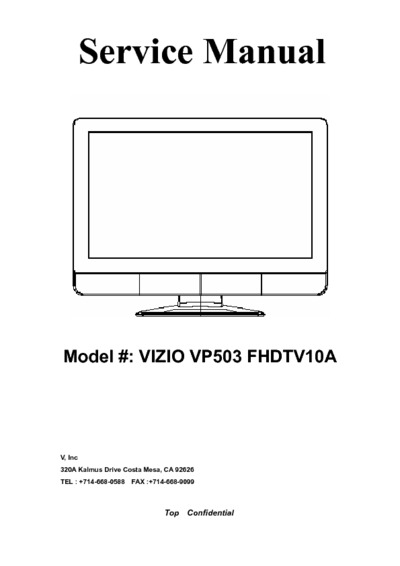 Vizio VP503FHDTV10A