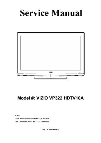 Vizio VP322HDTV10A