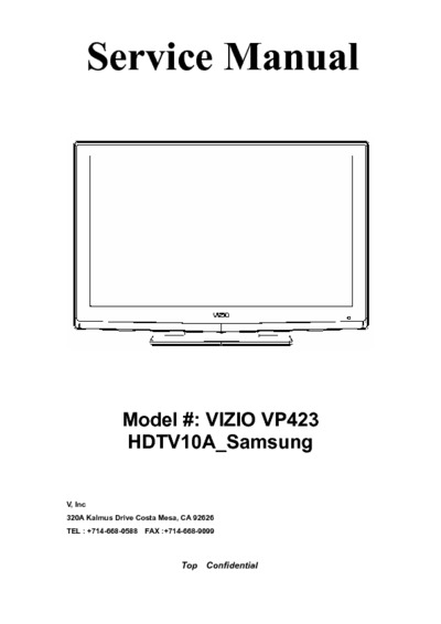 Vizio VP423HDTV10A Samsung LCD