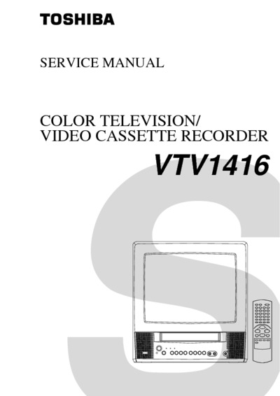 Toshiba VTV1416 TVCR