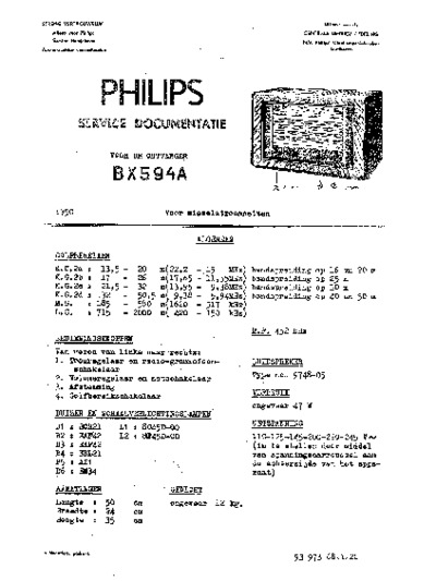 PHILIPS BX594A