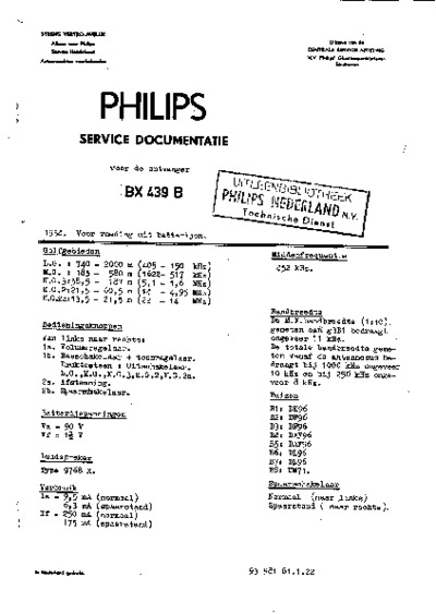 PHILIPS BX439B