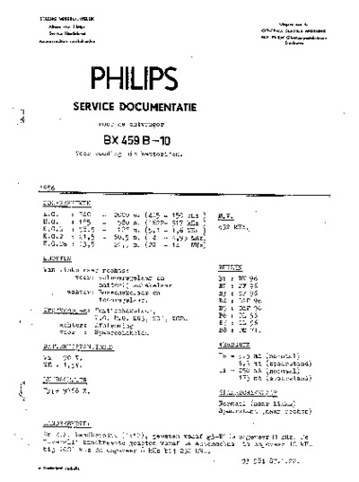 PHILIPS BX459B