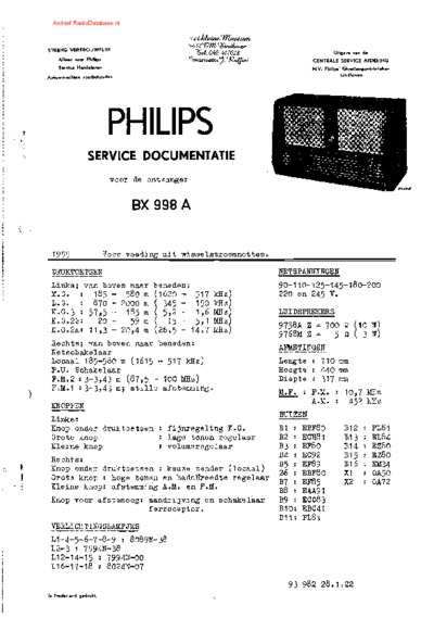 PHILIPS BX998A