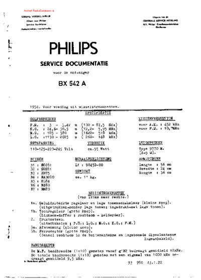 PHILIPS BX542A