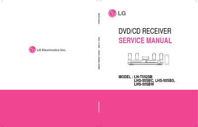 LG DVD/CD Receiver Service manual LH-T552SB, LHS-55SBC,