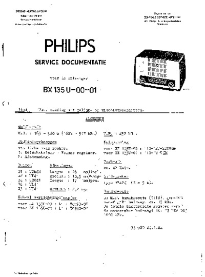 PHILIPS BX135U-00-01