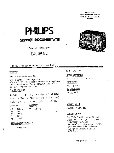 PHILIPS BX250-U Service Manual