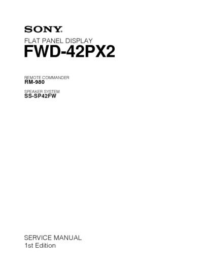 SONY FWD-42PX2