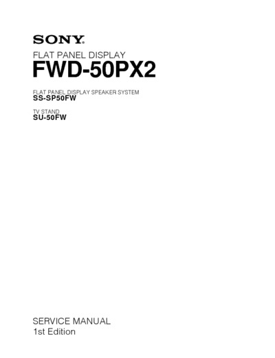 SONY FWD-50PX2