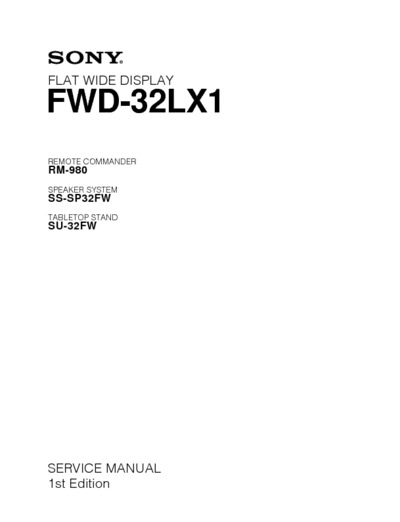 SONY FWD-32LX1