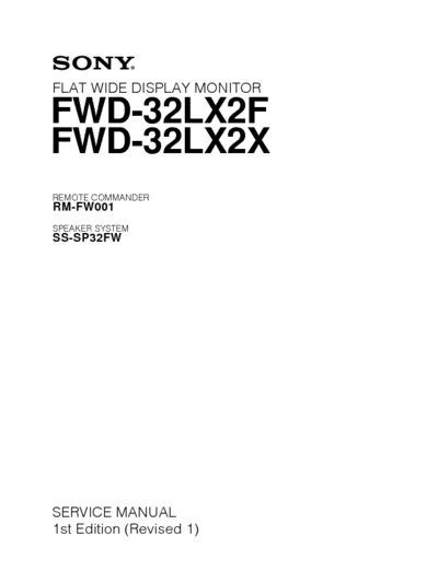 SONY FWD-32LX2F-X