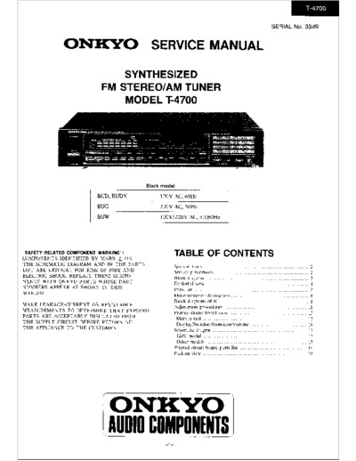 ONKYO T-4700