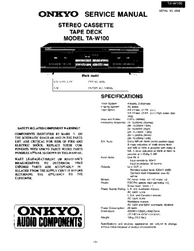 ONKYO TA-W100