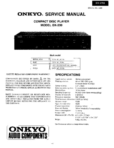 ONKYO DX-230