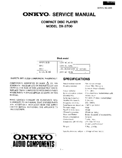 ONKYO DX-3700