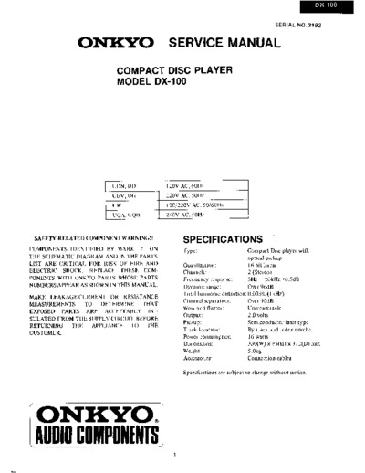 ONKYO DX-100