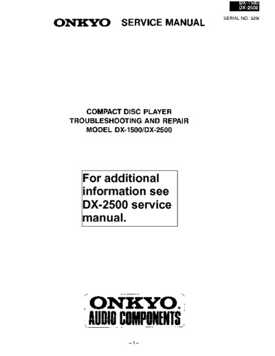 ONKYO DX-1500