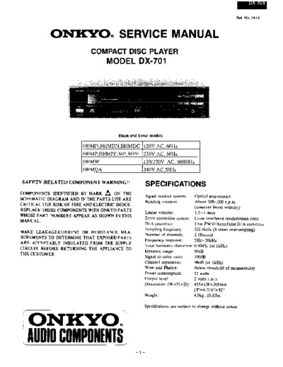 ONKYO DX-701