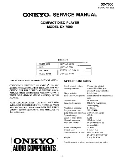 ONKYO DX-7500