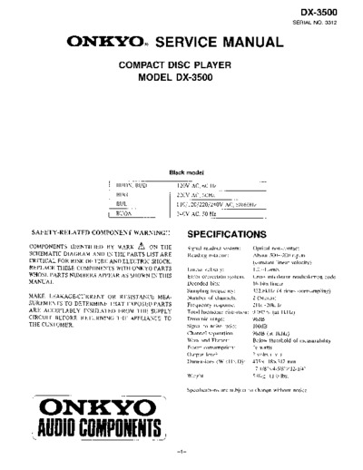 ONKYO DX-3500