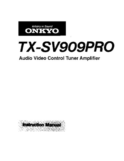 ONKYO TX-SV909-PRO