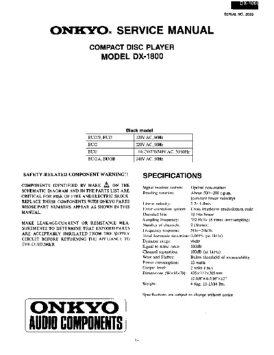 ONKYO DX-1800