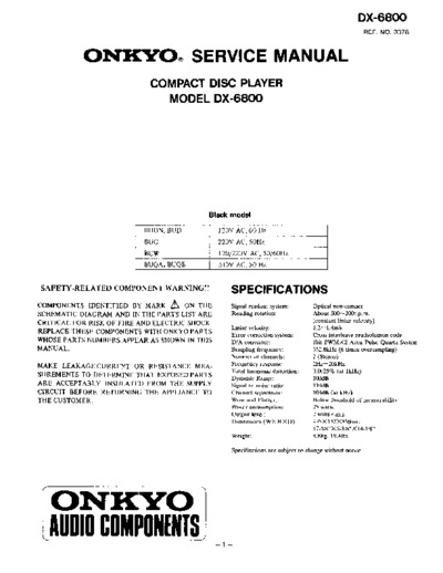ONKYO DX-6800