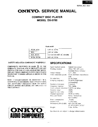 ONKYO DX-5700