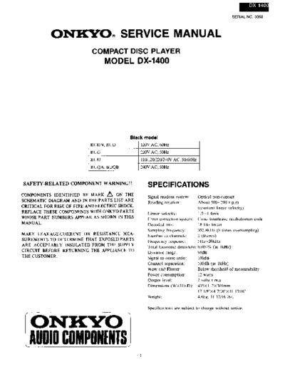 ONKYO DX-1400