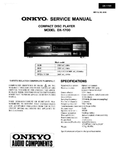 ONKYO DX-1700